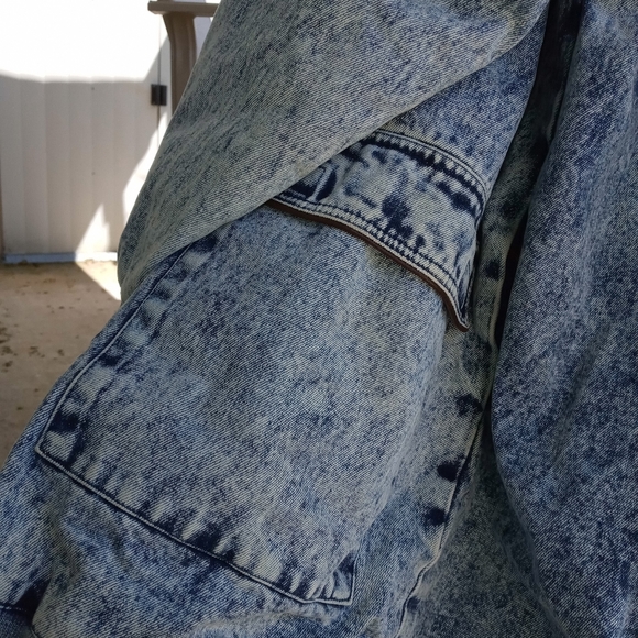 Vintage acid wash denim coat - Picture 6 of 9